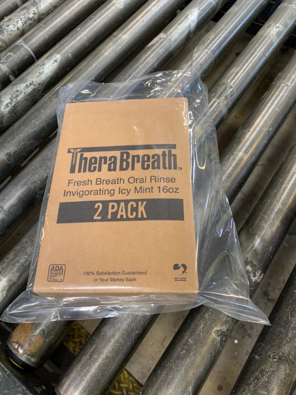 Photo 1 of TheraBreath Fresh Breath Mouthwash, Icy Mint Flavor, Alcohol-Free, 16 Fl Oz (Pack of 2)