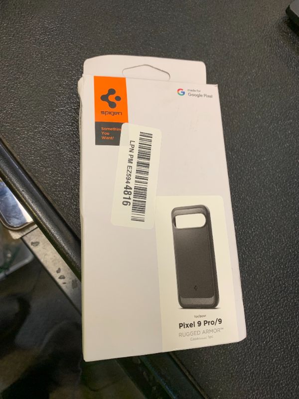 Photo 1 of Spigen Rugged Armor Designed for Pixel 9 Case/Pixel 9 Pro Case (2024) [Hard Shell] [Military-Grade Protection] - Matte Black