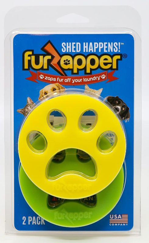Photo 1 of FurZapper Pet Hair Remover for Laundry, 2 Pack - Reusable Dog & Cat Hair Remover Tool As Seen on Shark Tank - Removes Pet Fur, Hair, Lint