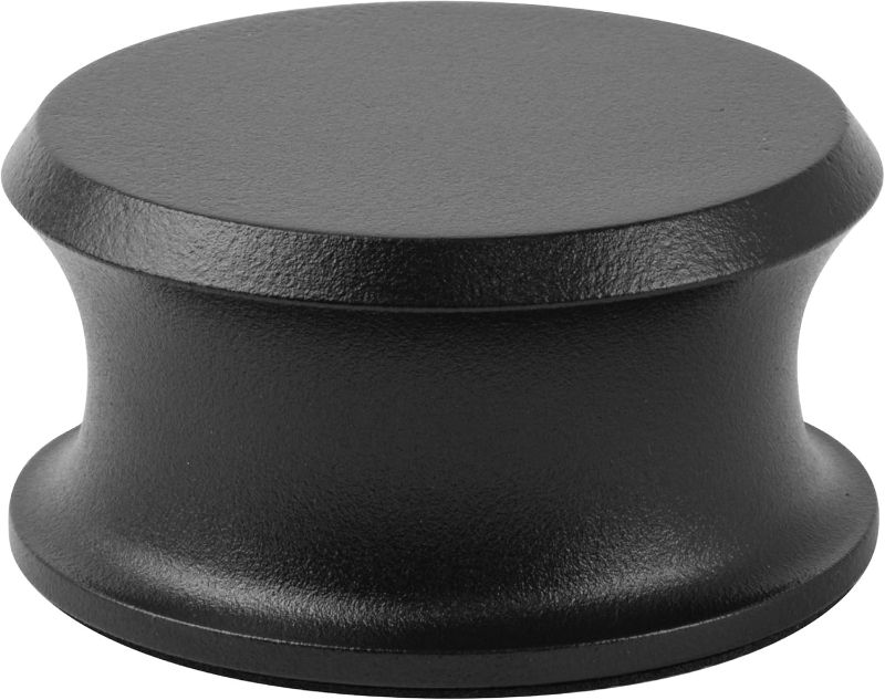 Photo 1 of Hudson Hi-Fi BigBen Record Weight Stabilizer with Protective Leather Pad - 13-Ounce Vinyl Weight - Solid Steel Turntable Weight Stabilizer
