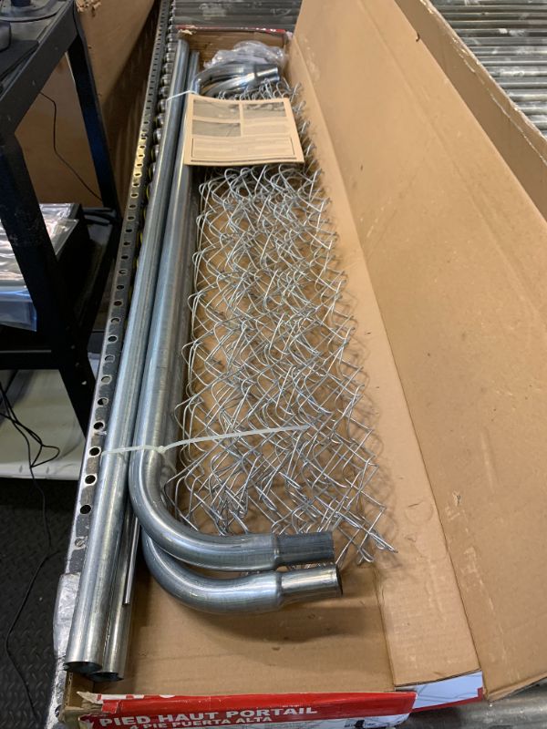 Photo 1 of Yard Gard 48 in. H 12 Gauge Galvanized Silver Metal Chain Link Fence Gate