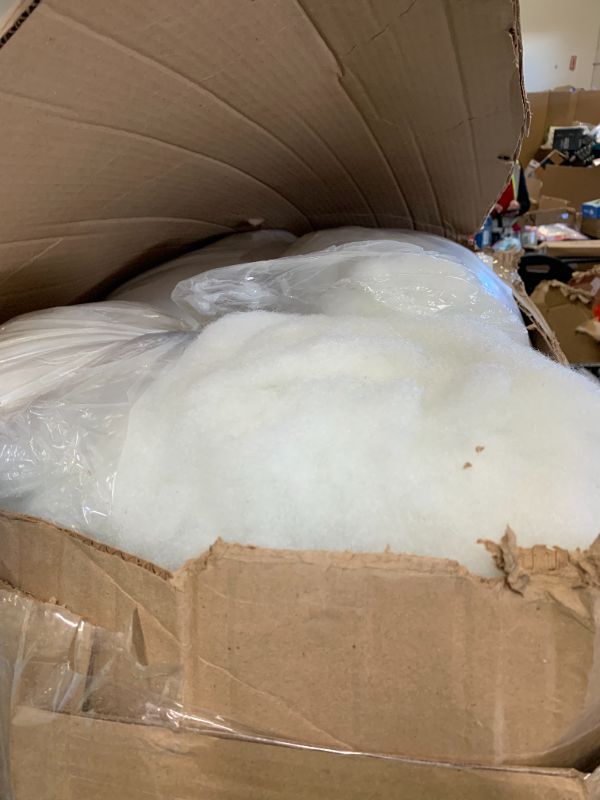 Photo 1 of Fairfield The Original Poly-Fil, Premium Polyester Fiber Fill, Soft Pillow Filler, Stuffing for Stuffed Animals, Toys, Cloud Decorations, and More, Machine-Washable, 25-pound Box