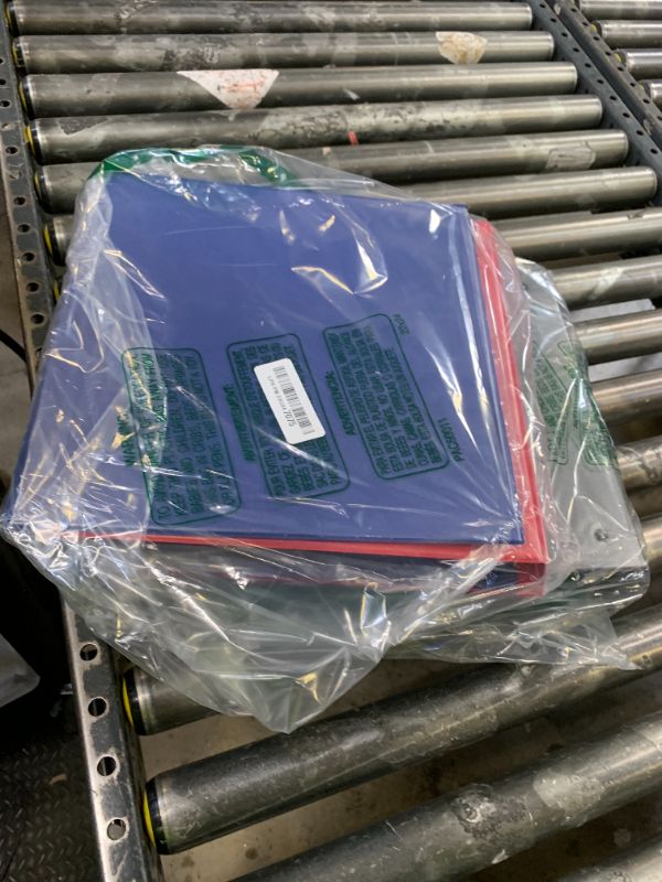 Photo 1 of Samsill Durable 2 inch 3 Ring Binder, Made in USA, D Ring Binder, FSC 100% Recycled Chipboard, Basic Assortment, 4 Pack