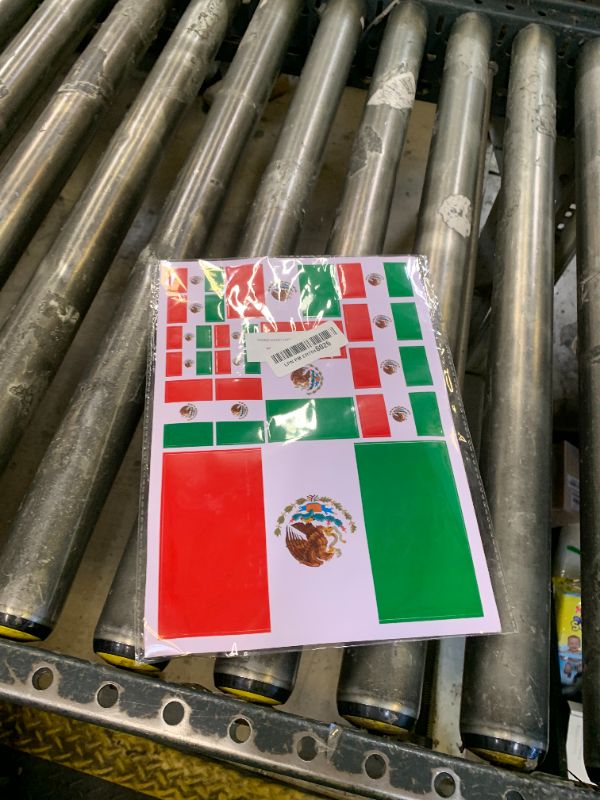 Photo 1 of QQSD Mexico Flag Sticker Mexican Decal in Multiple Sizes, 3 Pack, 11.7 x 8.3 Inches