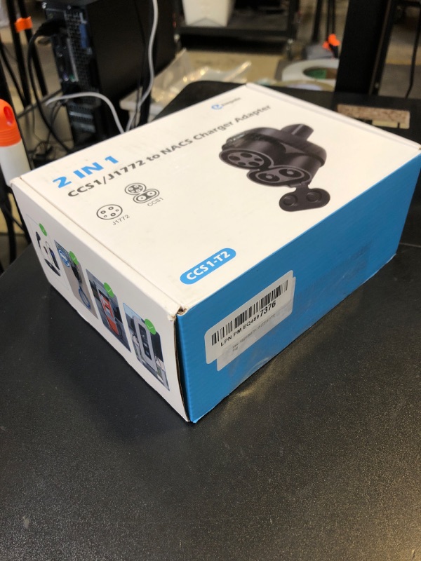 Photo 1 of Upgraded 2In1 CCS & J1772 to Tesla Adapter, 250KW Fast CCS1 to Tesla Charging Adapter, ONLY Fit for Tesla Model Y, 3, S, X, Compatible with Level 1 2 3 Charging Stations with CCS1& J1772 Plug