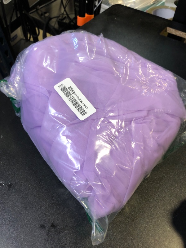 Photo 1 of 10x10ft Purple Tulle Backdrop Curtain for Parites, Sheer Backdrop Curtains for Wedding Baby Shower Birthday Party Photo Shoot Decorations