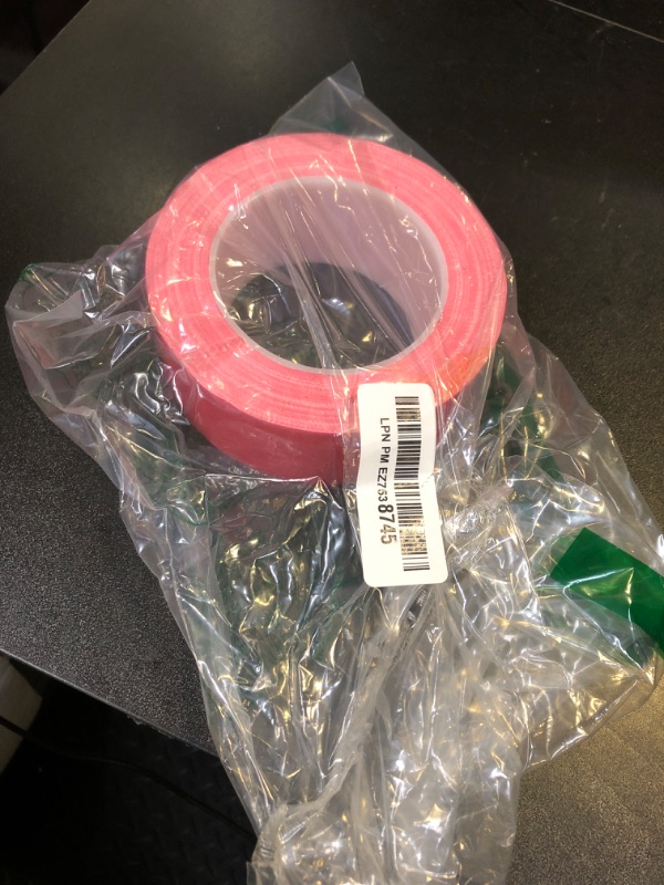 Photo 1 of Pink Duct Tape Heavy Duty, 1.88 Inch x 35 Yard Waterproof Strong Adhesive Duct Tape for Indoor Outdoor Repairs Tear by Hand, 1 Roll