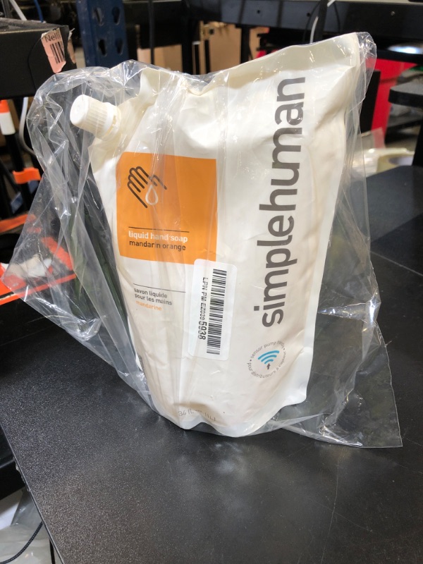 Photo 1 of simplehuman Mandarin Orange Moisturizing Liquid Hand Soap Refill Pouch, 34 Fl. Oz.
