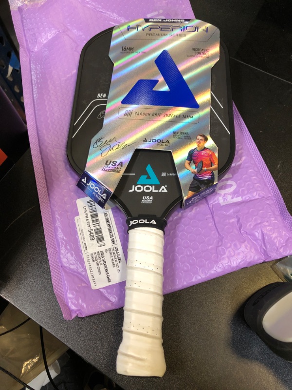 Photo 1 of JOOLA Ben Johns Hyperion CGS 16mm Pickleball Paddle - Textured Carbon Grip Surface Technology for Spin & Control with Added Power - Polypropylene Honeycomb Core Pickleball Racket