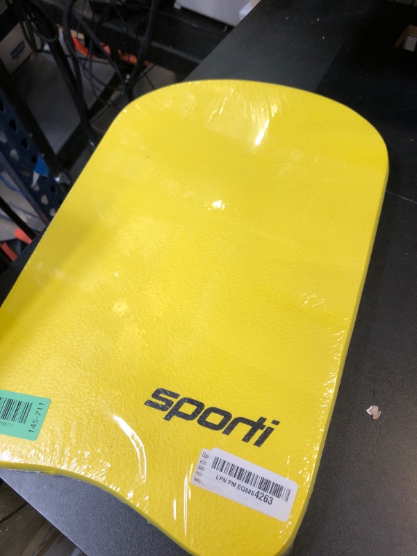 Photo 1 of Sporti Adult Kickboard for Swim Training - Swimming Kick Board for Men Women, Water Board for Men & Women, Swimming Training Aid - New Version - Yellow