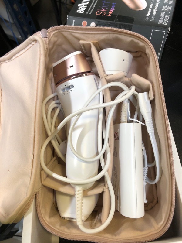 Photo 1 of Braun Smart IPL, Skin i·Expert Pro 7: at Home Laser Hair Removal, Permanent Visible Hair Reduction, Holiday Gifts for Women and Men with Free App, Vanity Case, Venus Razor, 3 Smart Heads, IPL7243