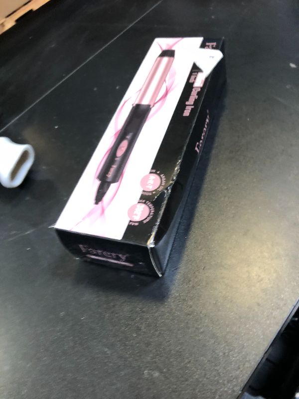 Photo 1 of 1 Inch Dual Voltage Ceramic Curling Iron with Keratin & Argan Oil, Mini Hair Curler, Travel Size with Storage Bag