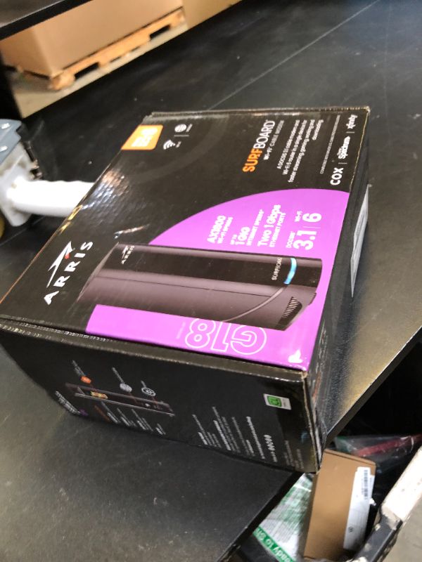 Photo 1 of ARRIS (G18) - Cable Modem Router Combo - Fast DOCSIS 3.1 Multi-Gigabit WiFi 6 (AX1800), Approved for Comcast Xfinity, Cox, Spectrum & More
