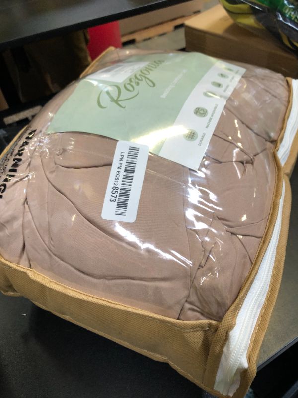 Photo 1 of ROSGONIA Twin/Twin XL Comforter Set for Girls Boys Taupe Brown, 1 Tan Comforter & 1 Pillowcase, All Season Kids Comforter Lightweight Dorm Bedding