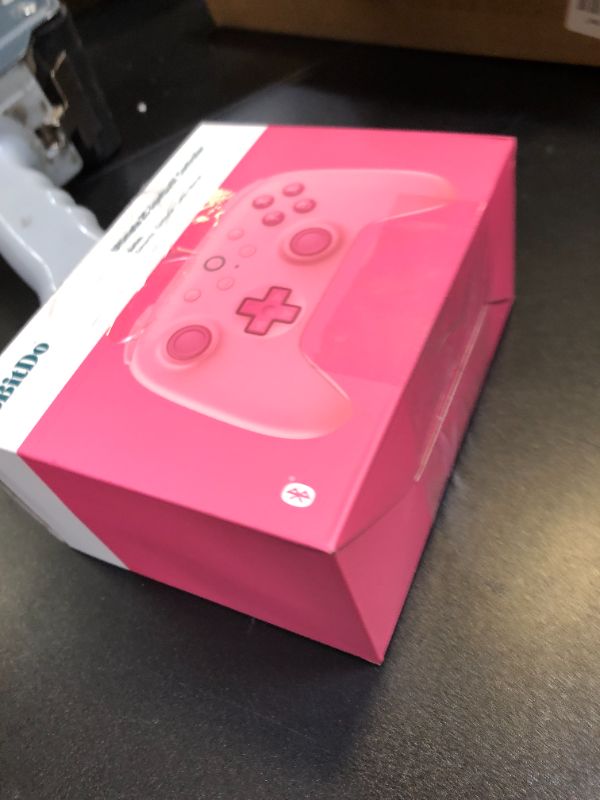 Photo 1 of 8Bitdo Ultimate 2C Hall Effect Joysticks Bluetooth Controller with Remappable L4/R4 Bumpers, 6-axis Motion Control, Rumble Vibration and Turbo Function for Switch/Switch 2 (Pink)