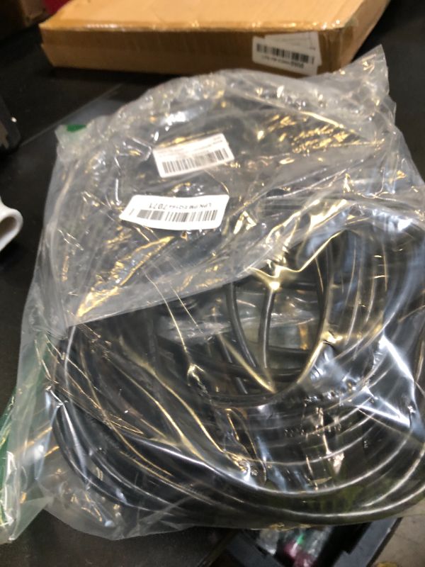 Photo 1 of Brozzag 100 Ft Ethernet Cable for Cat5E/Cat6, 10Gbps 24AWG Cat6 Network Cable, Direct Burial Cable, UTP, LLDPE, RJ45 Patch LAN Cord, Waterproof, Indoor&Outdoor, Cat 5E Internet Cable in Black for PC