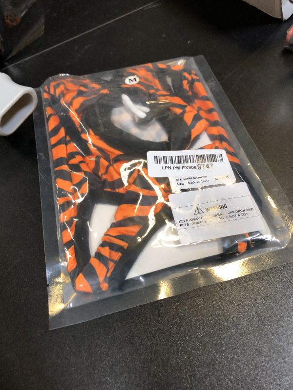 Photo 1 of Avont Cat Recovery Suit - Kitten Onesie for Cats After Surgery, Cone of Shame Alternative Surgical Spay Suit for Female Cat, Post-Surgery or Skin Diseases Protection -Tiger(M)