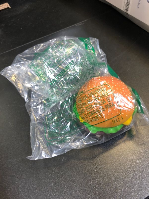 Photo 1 of WANT CHEW Latex Dog Squeaky Chew Toys, Hamburger 4" *
