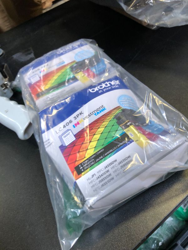 Photo 1 of Brother LC4063PK 3 Pack of Standard Yield Cyan, Magenta and Yellow -Ink -Cartridges