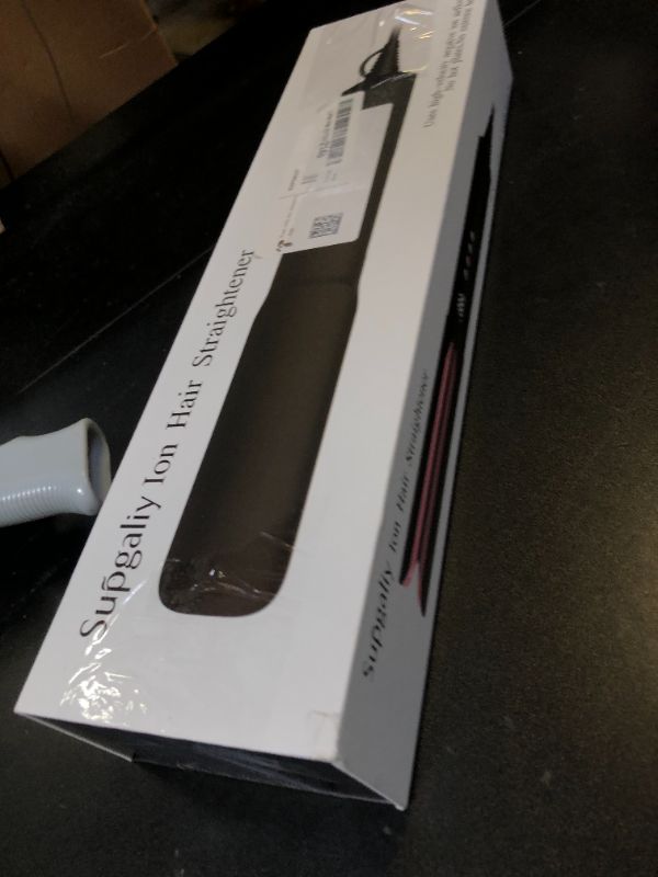 Photo 1 of Hair Straightener - 2 in 1 Wet to Dry Hair Dryer and Straightener with High-Speed Airflow + Rapid Heat-Up + Customizable Temperature + LCD Display & Auto Shut-Off + No Heat Damage (Matte Black)