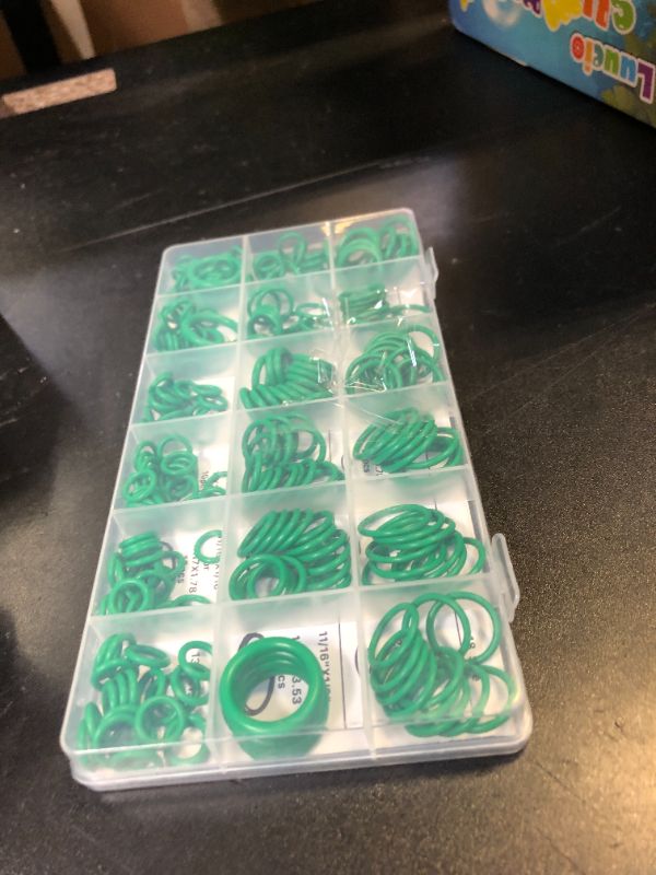 Photo 1 of 270 Pcs Car Air Conditioning O Ring Kit, Seal Rubber O-Rings Assortment O-Ring Assortment Set for Car Repair, Plumbing, Air or Gas Connections