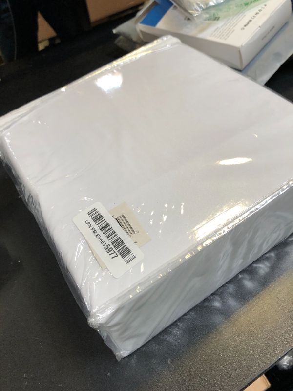 Photo 1 of LINENSPA Box Spring Encasement – Queen Size Box Spring Cover – Zippered and Waterproof Protector, Complete Protection – White