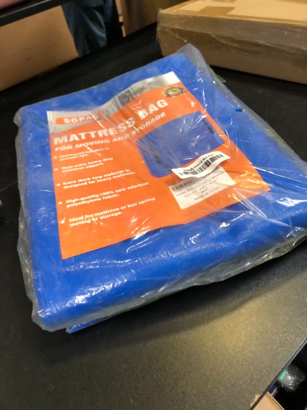 Photo 1 of SGPAC Heavy Duty Mattress Bags for Moving and Storage,Extra Thick Twin Mattress Storage Bag,Mattress Cover for Moving with Reinforced Handles and Zipper Closure to Prevent Rips,Made of New Material