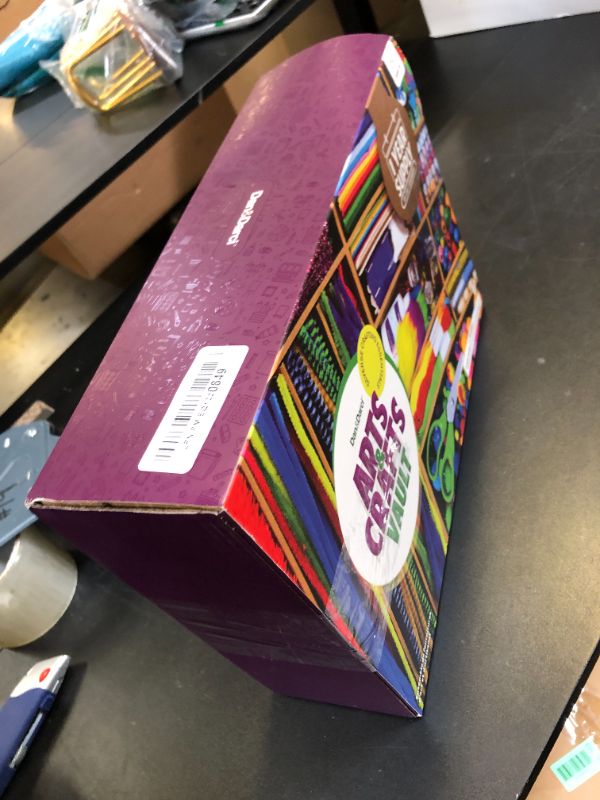 Photo 1 of Dan&Darci Arts and Crafts Vault - Craft Supplies Kit in a Box for Kids Ages 4 5 6 7 8 9 10 11 & 12 Year Old Girls & Boys - Crafting Set Kits - Gift Ideas for Kid Art Activity Gifts