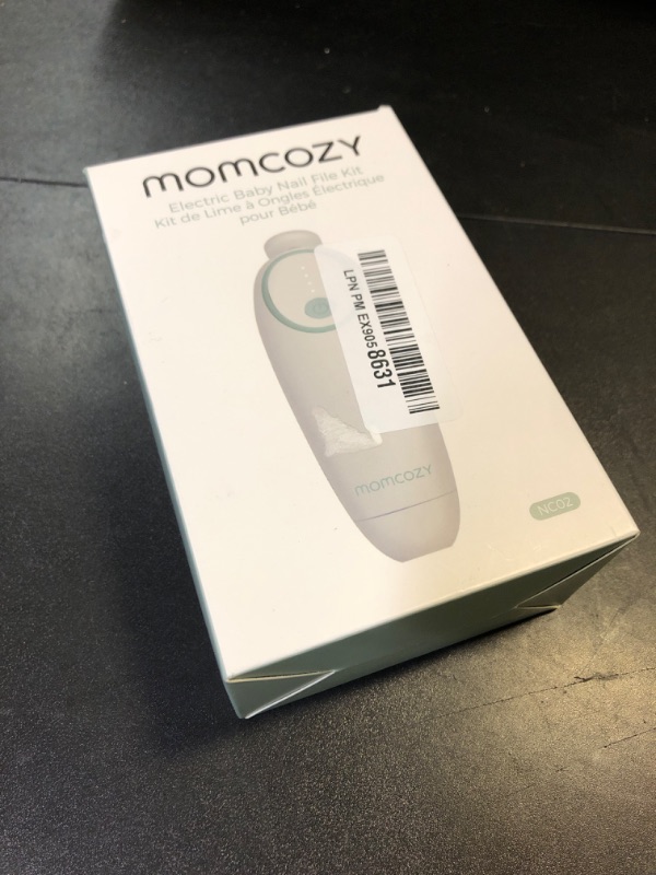 Photo 1 of Momcozy Baby Nail File Electric, Gentle Baby Nail Trimmer Electric, Baby Nail Clipper with Night Light, 7 Grinding Head Replacement Pads, Green