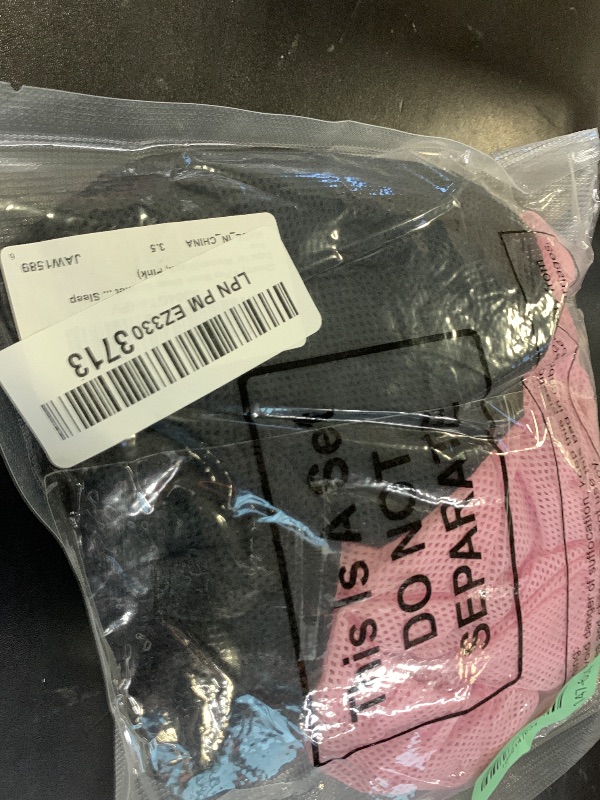 Photo 1 of Chuarry 4 Pcs Mesh Sleep Bonnet for Sleeping Night Curly Hair Nets Sleep Caps for Women(Black, Pink)