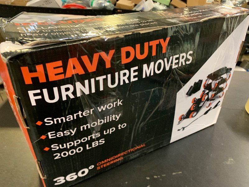 Photo 1 of 2000 lb Capacity - Heavy Duty Furniture Movers with Wheels and Moving Dolly, Includes Furniture Lifter Jacks Tool Set, Gliders, Sliders, 5 Rollers Casters Cart. Easily Move Furniture, Piano, Equipment