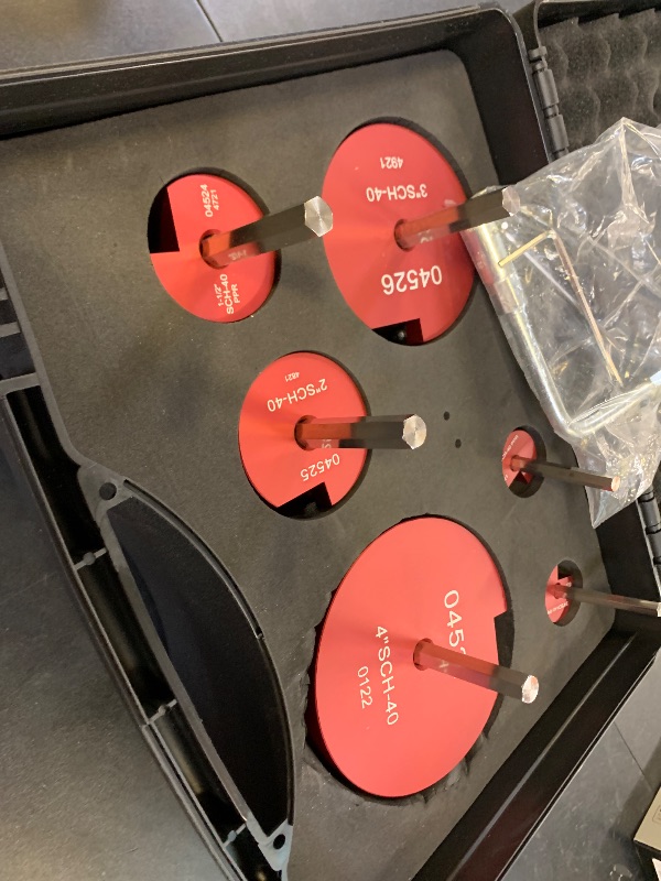 Photo 1 of 6 Piece PVC Pipe Reamer Kit With A Socket Wrench, 0.75" 1" 1.5" 2" 3" 4 Inch Plastic Pipe Fitting Reamer Tools Contain PPR75, PPR100, PPR150, PPR200, PPR300, PPR400, Fit Standard 3/8" & 1/4" Drills