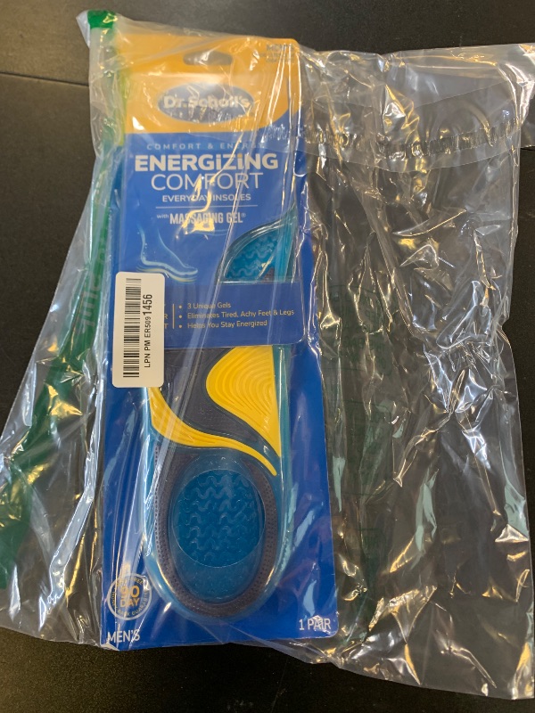 Photo 1 of Dr. Scholl’s Energizing Comfort Men’s Everyday Insoles with Massaging Gel - Clinically Proven, All-Day Energy and Comfort Inserts with Patented Triple Gel Design - Shock Absorbing, Arch Support