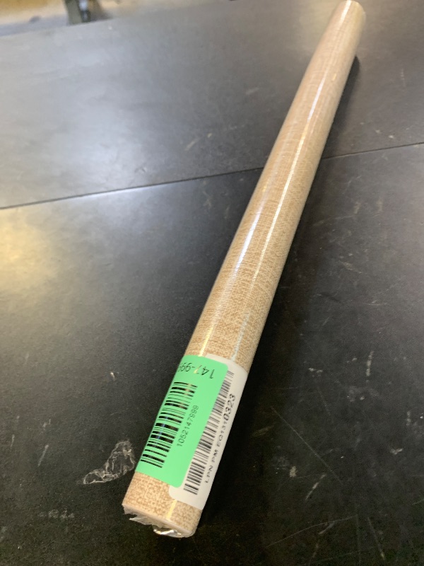 Photo 1 of Amiya Grasscloth Khaki Wallpaper 17.3"x80" Peel and Stick Tan Textured Fabric Linen Contact Paper Beige Self Adhesive Removable Wall Paper for Bedroom Cabinet Liners Decor
