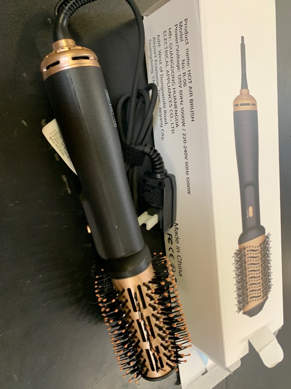 Photo 1 of Lopeie Hair Dryer Brush Blow Dryer Brush in One, 4 in 1 Hair Dryer and Styler Volumizer with Oval Barrel, Professional Salon Hot Air Brush for All Hair Types, Gold