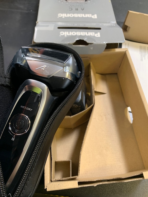 Photo 1 of Panasonic ARC5 Electric Razor for Men with Pop-Up Trimmer, Wet/Dry 5-Blade Electric Shaver with Intelligent Shave Sensor and Multi-Flex Pivoting Head – ES-LV65-S (Silver)