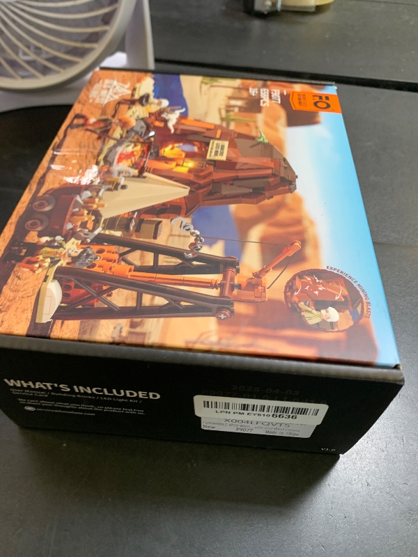 Photo 1 of FUNWHOLE Wild West Gold Mine Lighting Building-Bricks Set - Western Prospector’s Dig Entrance 658 Pcs Mining Playset for Adults and West Lovers