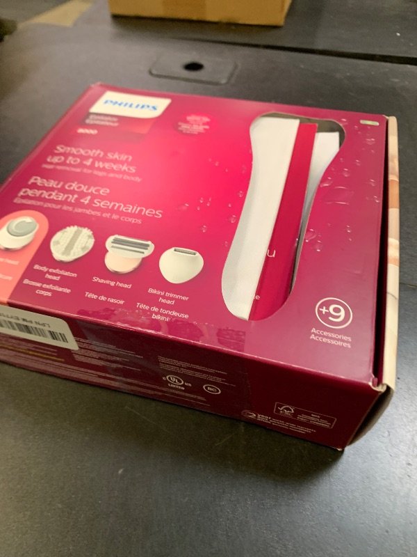 Photo 1 of Philips Beauty Epilator Series 8000 5 in 1 Shaver for Women, Trimmer, Pedicure & Body Exfoliator + 9 Accessories, BRE740/14