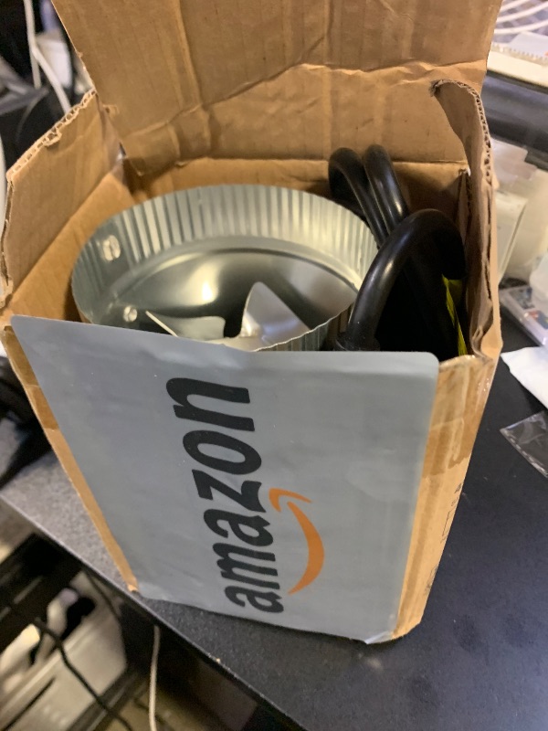 Photo 1 of VIVOSUN 4 Inch Inline Duct Fan 100 CFM, HVAC Exhaust Ventilation Fan with Low Noise for Basements, Bathrooms, Kitchens and Attics, Silver