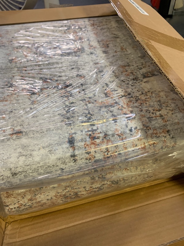 Photo 1 of jinchan Area Rug 6x9 Washable Modern Rug Abstract Living Room Floor Cover Taupe Multi Print Overdyed Distressed Mat Contemporary Non-Slip Thin Carpet for Bedroom Dining Room Kitchen Offcie