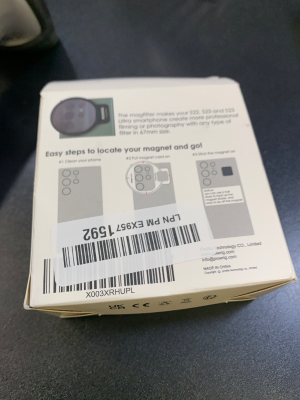 Photo 1 of POWRIG 67mm Magnetic Filter Mount for S24 Plus, S24 Ultra, S23 and S23 Ultra Smartphone (67mm Filter Mount)