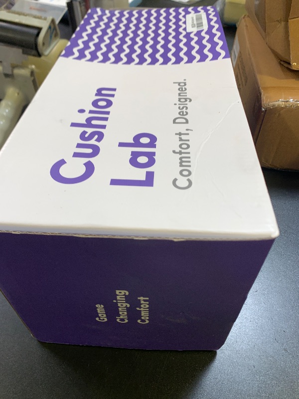 Photo 1 of C CUSHION LAB Deep Sleep Pillow, Patented Ergonomic Contour Design for Side & Back Sleepers, Orthopedic Cervical Shape Gently Cradles Head & Provides Neck Support & Shoulder Pain Relief - Calm Grey