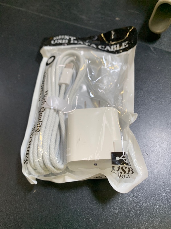 Photo 1 of 10ft iPhone 17/16E/16/15 Charger cord, 20W USB C Fast Charger Cord for iPhone 17Air,15/16/17 Pro Max, Plus,USB c to USB-c Woven Cable for AirPods 4,AirPods Pro 2nd/3rd Gen, AirPod Max 2 Charging cable
