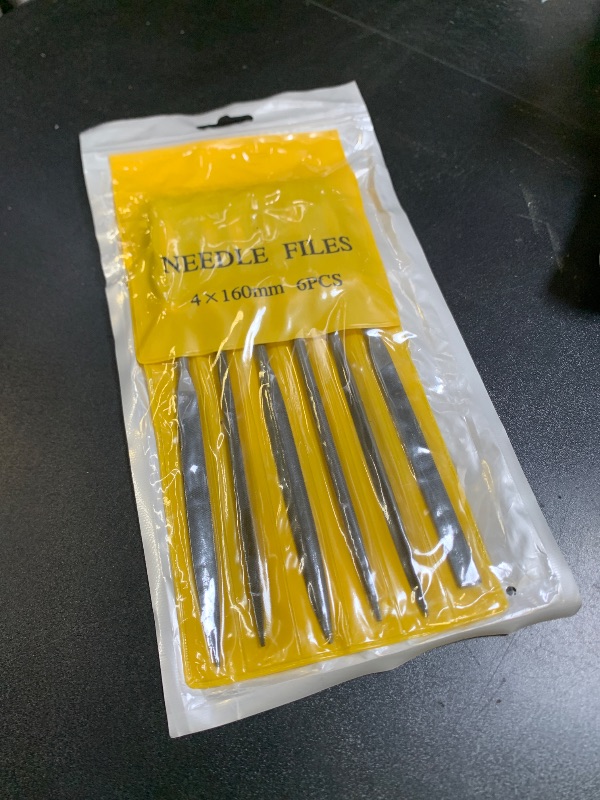 Photo 1 of IEGREMAR 6pcs Metal Needle File Set, Mini Hand Metal Needle File Set, 3rd Generation Hardened Alloy Strength Steel Set, Includes Flat Warding, Round, Flat, Triangular, Square and Half - Round File