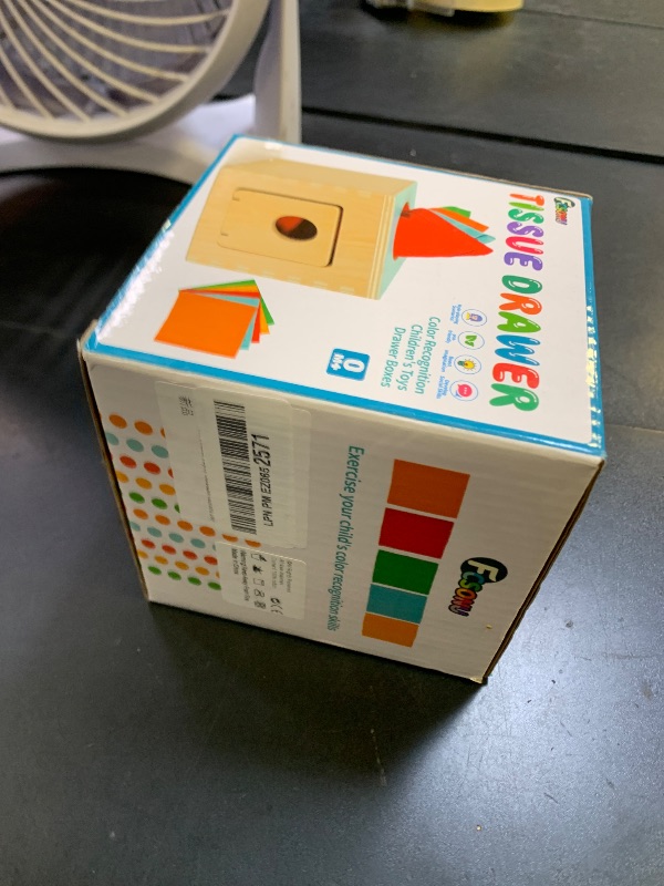 Photo 1 of FCSONU Kids Toddler Toys, Montessori Baby Toys 0-6-12 Months, 1 Year Old Wooden Baby Tissue Box Toy for Educational Learning with Cloth Tissues, Boys & Girls Gifts for Birthday Christmas Children Day