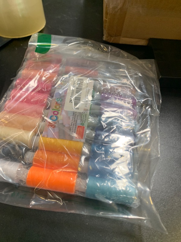 Photo 1 of CiaraQ Sewing Threads Kits, 30 Colors Polyester 250 Yards Per Spools for Hand Sewing & Embroidery