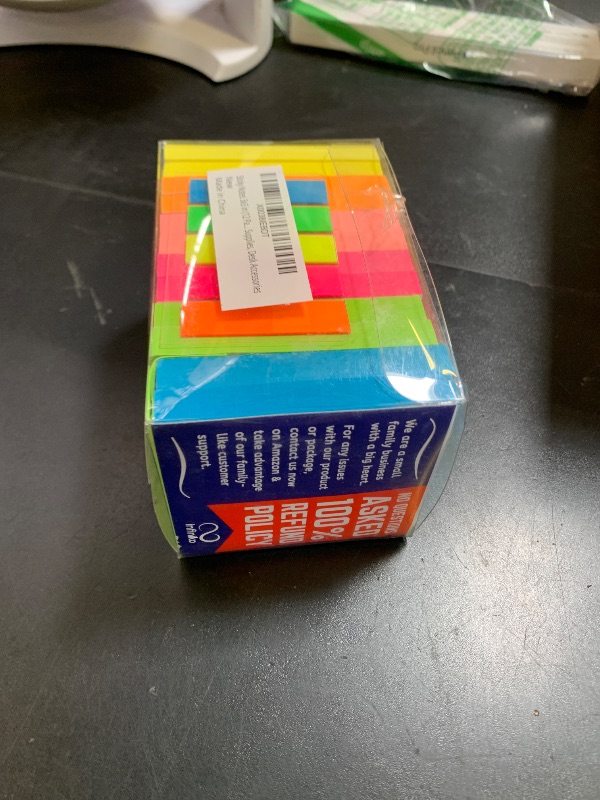 Photo 1 of Sticky Notes 3x3 in (12 Pads) Bright Colored Super Self Sticky Pads - 100 Sheets/Pad - Easy to Post for School, Office Supplies, Desk Accessories