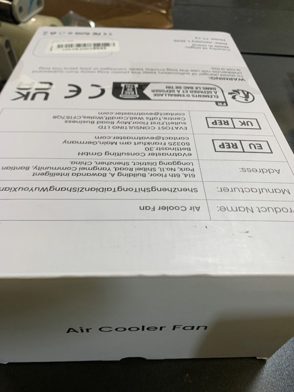 Photo 1 of Portable Air Conditioners, 40oz Water Tank, 3 Wind Speed & 3 Cool Mist, 1-3H Timer & 7 LED Light, Personal Air Conditioner Small Mini Air Conditioner Portable Air Cooler for Room/Office