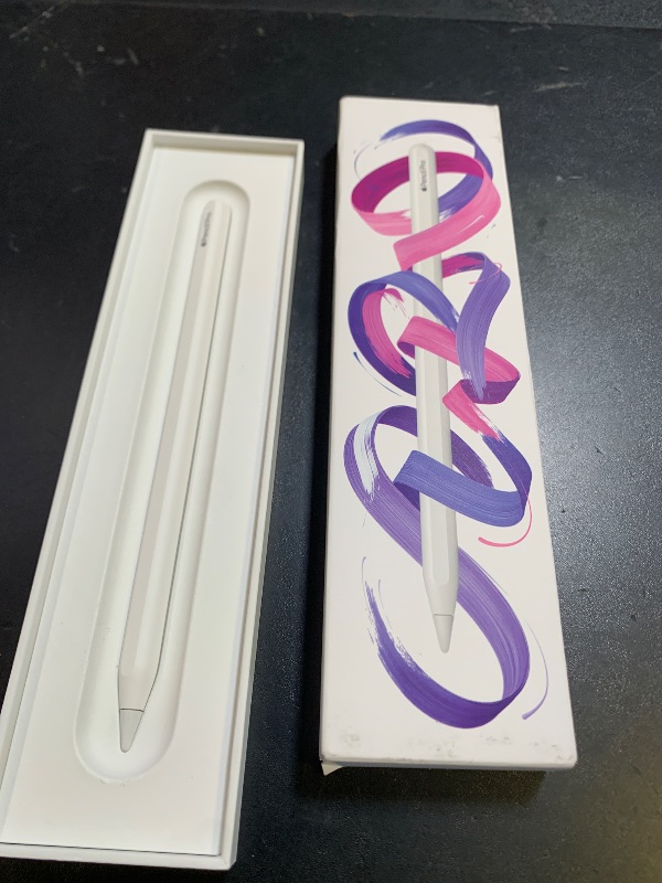 Photo 1 of Apple Pencil Pro: Latest Model - Device Compatibility Check Required - Pixel-Perfect Precision, Tilt and Pressure Sensitivity, Perfect for Note-Taking, Drawing, and Art. Charges and Pairs Magnetically
