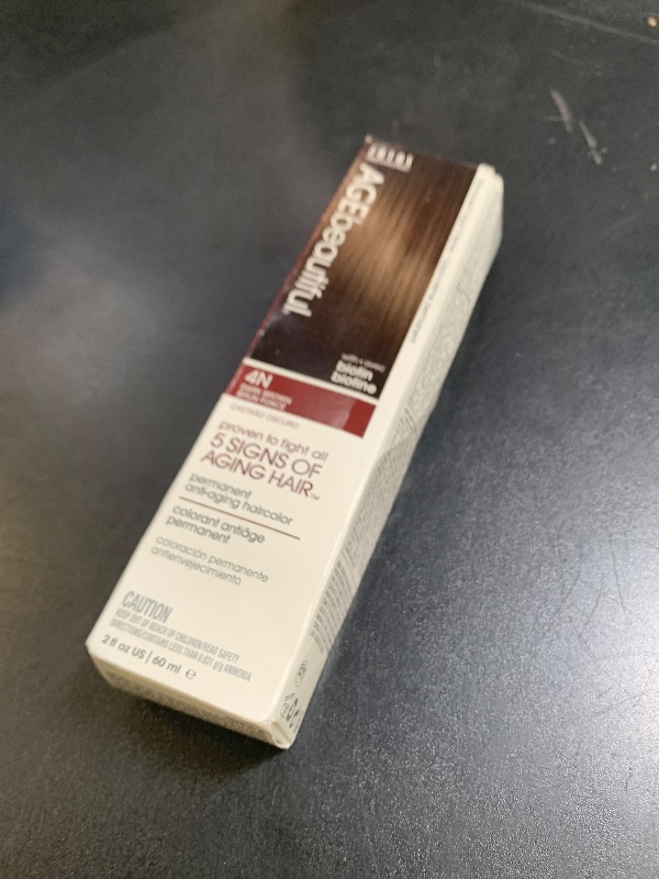 Photo 1 of AGE beautiful Permanent Hair Color Dye Liqui Creme | 100% Gray Coverage | Anti-Aging Haircolor | Biotin for Thicker, Fuller Hair | Professional Salon Coloring | 4N Dark Brown